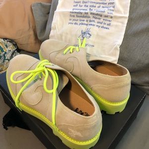 John Fleuvog Gibson Swirl lace up oxfords, only worn twice!